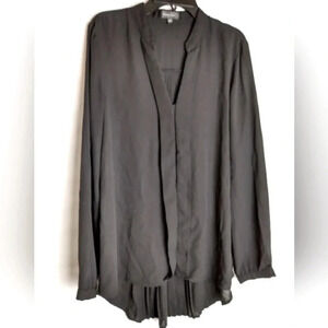 Black Long Sleeve Women's Dress Blouse